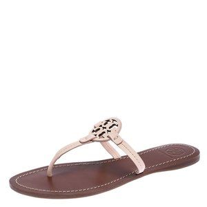 Tory Burch Mini Miller Leather Sandals Pink